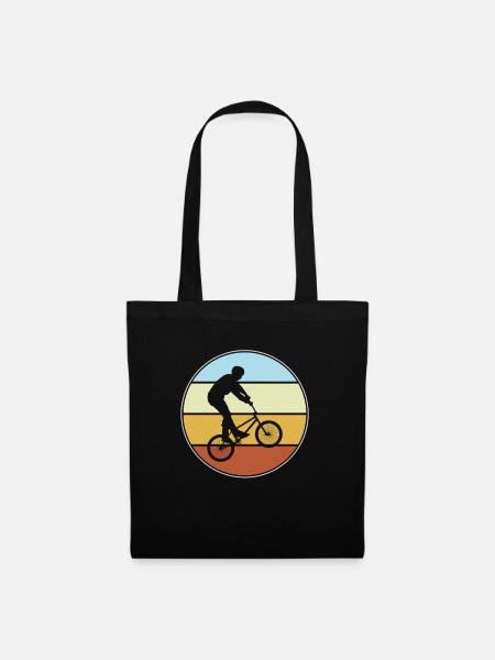 bmx retro - Stoffbeutel - Schwarz