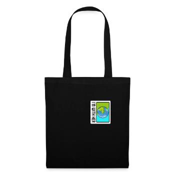 Earth Shirt, je suis avec son t-shirt de poche du Jour de la Terre, - Sac en tissu - noir - Devant