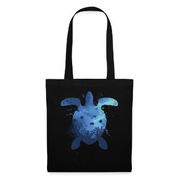 Tortue de mer - Sac en tissu - noir - Devant