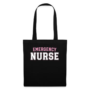 Emergency Nurse Trauma Queen Retro ER Emergency - Tote Bag - black - Front
