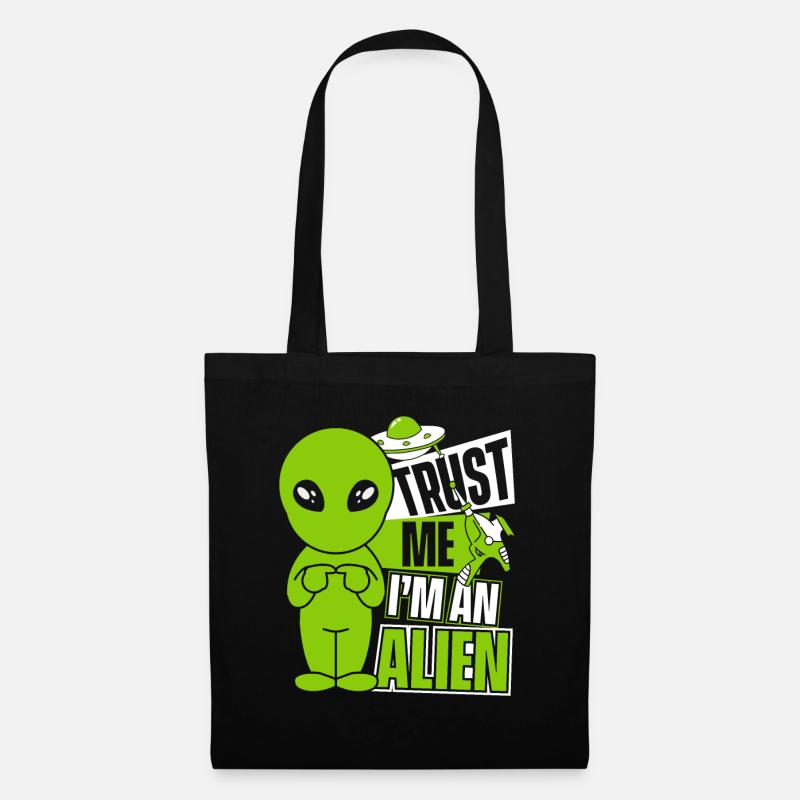 Trust Me I'm An Alien Ufo Conspiracy - Stoffbeutel - Schwarz