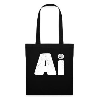 AI Artificial Intelligence & AI Robotics - Stoffbeutel - Schwarz - Vorne