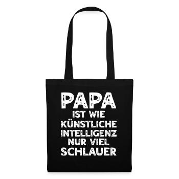 Dad Is Like Artificial Intelligence Daddy - Stoffbeutel - Schwarz - Vorne