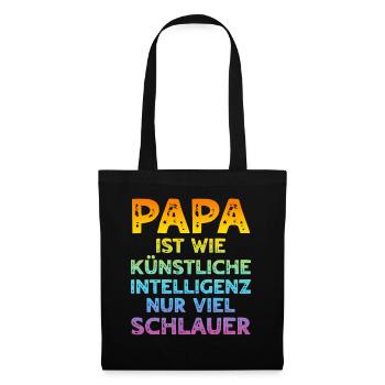 Dad Is Like Artificial Intelligence Dad - Stoffbeutel - Schwarz - Vorne