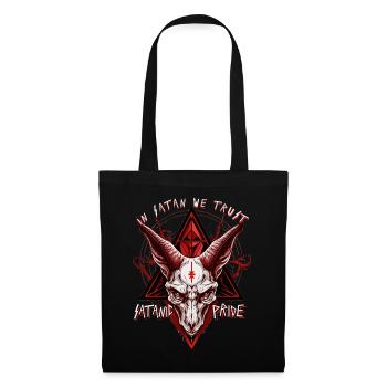 Occulte Baphomet Chèvre Satanique Pentagramme Satanisme Wi - Sac en tissu - noir - Devant