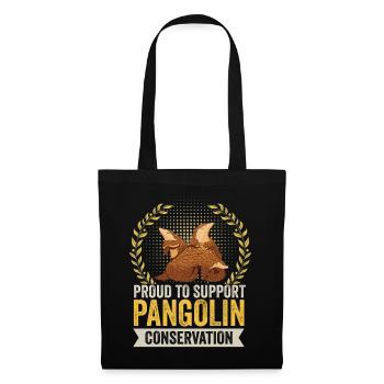 Unterstützen Sie Pangolin Conservation Pangolins - Stoffbeutel - Schwarz - Vorne