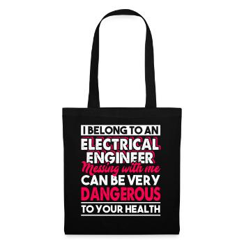 I Belong To A Electrical Engineer - Tote Bag - black - Front