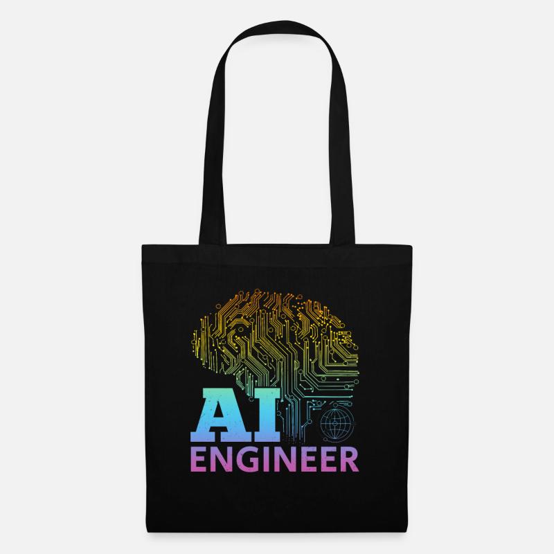 Ingénieur IA - Ai Artificial Intelligence Machine L - Sac en tissu - noir