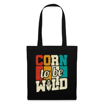 Retro Corn To Be Wild - Corn Farmer Farmer - Tote Bag - black - Front