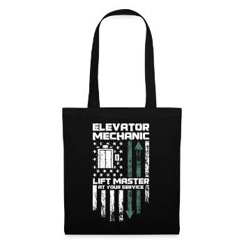 Elevator Mechanic - Aufzug Fahrstuhl Aufzugmonteur - Tote Bag - black - Front