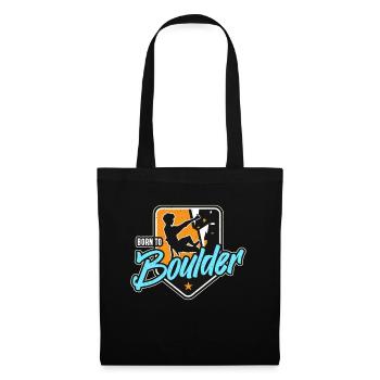 Indoor Climbing Born To Boulder Climbing Hall - Tote Bag - black - Front