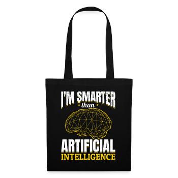 I'm Smarter Than Artificial Intelligence - Machine - Tote Bag - black - Front