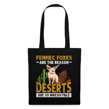 Les déserts de renards Fennek sont irrésistibles - Sac en tissu - noir - Devant