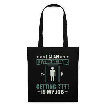 Elevator Mechanic - Aufzug Fahrstuhl Aufzugmonteur - Tote Bag - black - Front