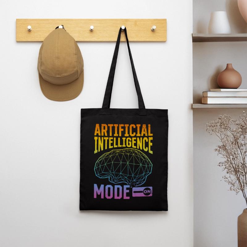 Machine Learning - Artificial Intelligence Mode On Stoffbeutel