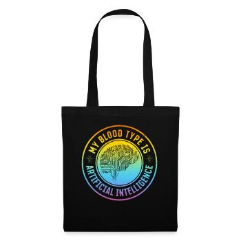 Machine Learning - My Blood Type Is Artificial Int - Tote Bag - black - Front