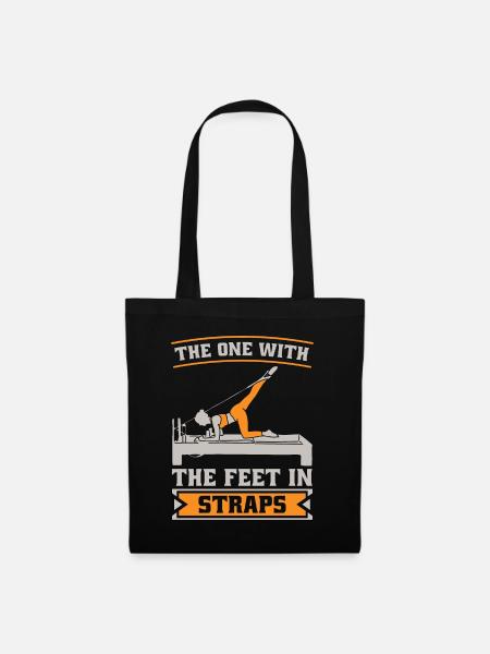 Pilates The One With The Feet In Straps Reformer - Stoffbeutel - Schwarz