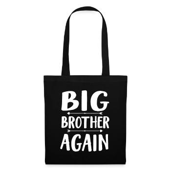 Big Brother Again Mignon Boho Grossesse - Sac en tissu - noir - Devant