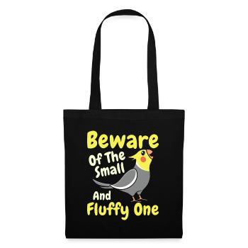 Méfiez-vous du Fluffy One - Cockatiel - Sac en tissu - noir - Devant