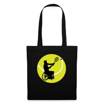Wheelchair Tennis Wheelchair Tennis Player Sportsman - Tote Bag - black - Front
