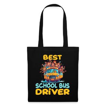 Best School Bus Driver für einen Busfahrer - Stoffbeutel - Schwarz - Vorne