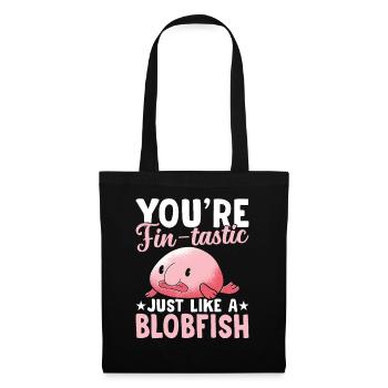 Du Bist Ein Flossenschmeckender Blobfish-besitzer, - Stoffbeutel - Schwarz - Vorne