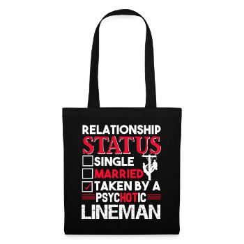 Lineman Lineman Relationship Status - Tote Bag - black - Front