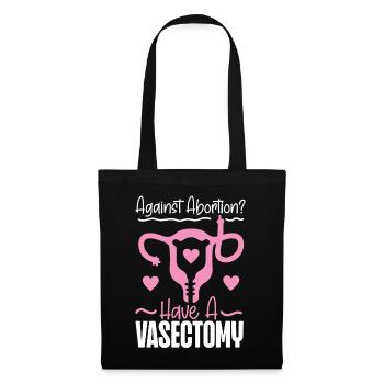 Féministe contre l’avortement ? Avoir un - Sac en tissu - noir - Devant