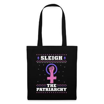 Sleigh The Patriarchy - Tote Bag - black - Front