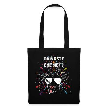 Drinkste ene met Echte Kölnerin Kölner Karneval - Stoffbeutel - Schwarz - Vorne