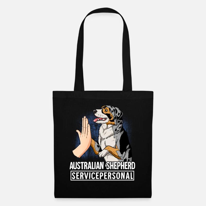 Australian Shepherd - Stoffbeutel - Schwarz
