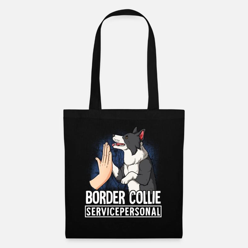 Border Collie - Tote Bag - black