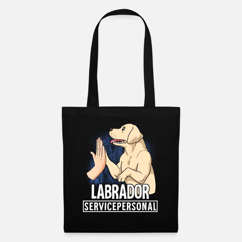 Labrador - Stoffbeutel - Schwarz