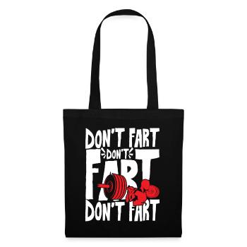 Ne pète pas - Sac en tissu - noir - Devant