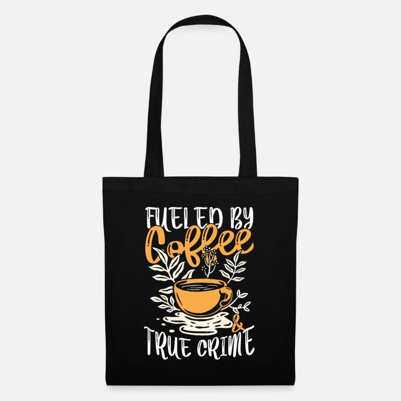 Kaffee angetrieben - Stoffbeutel - Schwarz