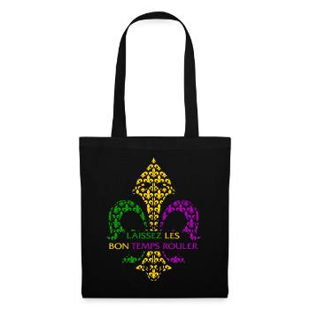 Mardi Gras Fleur De Lis Shirt, Laissez Les Bon - Tote Bag - black - Front