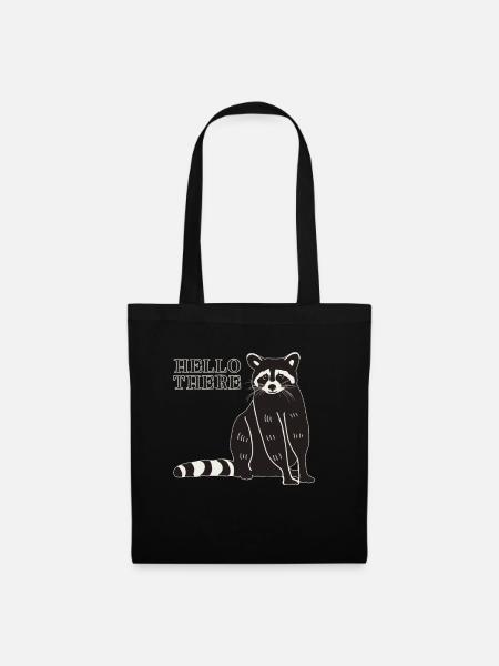 Hallo Trash Panda Königin Freund Liebhaber Waschbär - Stoffbeutel - Schwarz