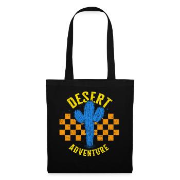 Chemise de camping, Desert Adventure Cactus Tee, - Sac en tissu - noir - Devant