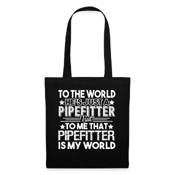 Pipefitter Pipefitter Is My World - Tote Bag - black - Front