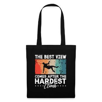 Indoor Climbing The Best View Comes After Climbing - Tote Bag - black - Front