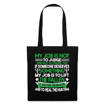 Psychologist My Job Is Not To Judge - Tote Bag - black - Front