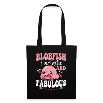 Propriétaire de blobfish dégustateur d’ailerons Poisson Blobf - Sac en tissu - noir - Devant