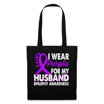 Wear purple for Epilepsy Awareness Month - Tote Bag - black - Front