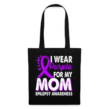 Wear purple for the month of the - Tote Bag - black - Front