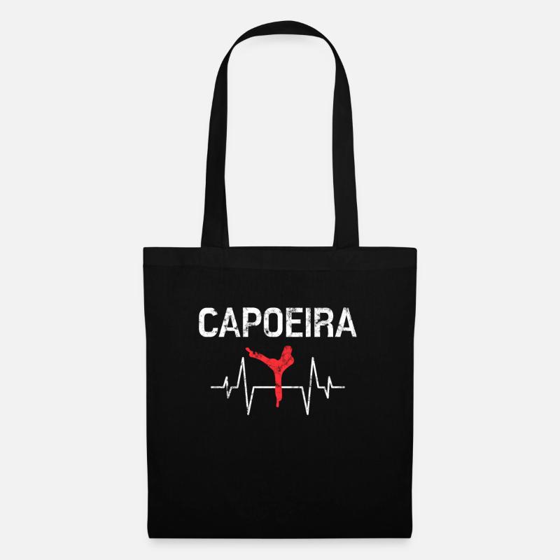 Capoeira Herzschlag - Stoffbeutel - Schwarz