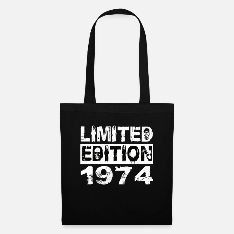 Limited Edition 1974 Geburtstag 1974 Geburtstag - Stoffbeutel - Schwarz