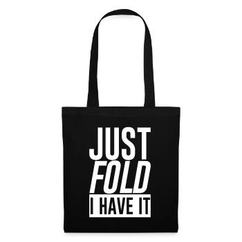Il suffit de plier je l’ai - Sac en tissu - noir - Devant