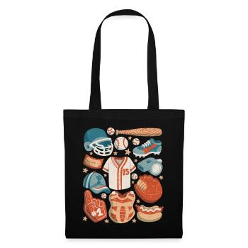 Baseball - Tote Bag - black - Front