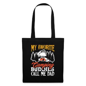 Camping friends call me Papa Camper - Tote Bag - black - Front