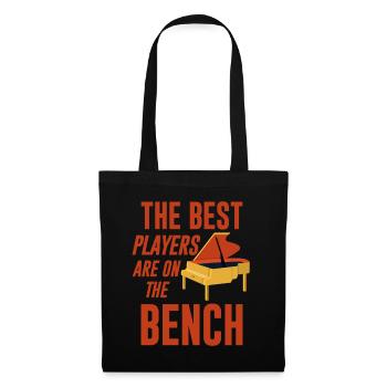 Les meilleurs joueurs sont sur le banc 2 - Sac en tissu - noir - Devant